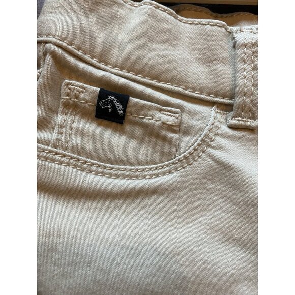 Jordache Super Skinny Slim Size 10 Kids Cream Pants 65% Cotton Blend With Black - Picture 12 of 12